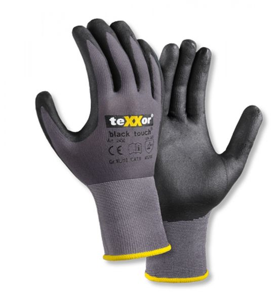 teXXor® Nylon Strickhandschuh black touch® 