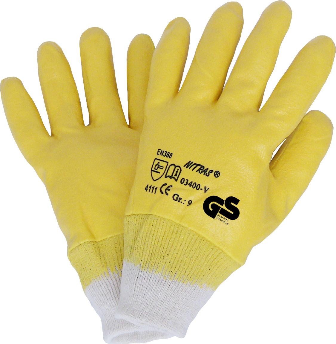 10 XL Nitrilhandschuhe 20 Paar Arbeitshandschuhe Handschuhe gelb Gr