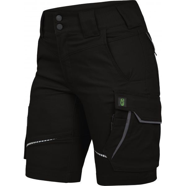 Leibwächter® Damen-Shorts Flex Line schwarz/grau