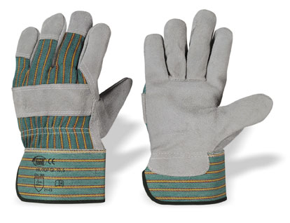 Rindspaltleder Handschuhe in naturgrau baumwollgefüttert Größe 11 Pro-Fit